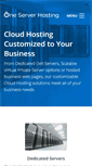 Mobile Screenshot of oneserverhosting.com