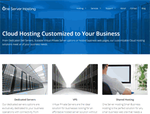 Tablet Screenshot of oneserverhosting.com